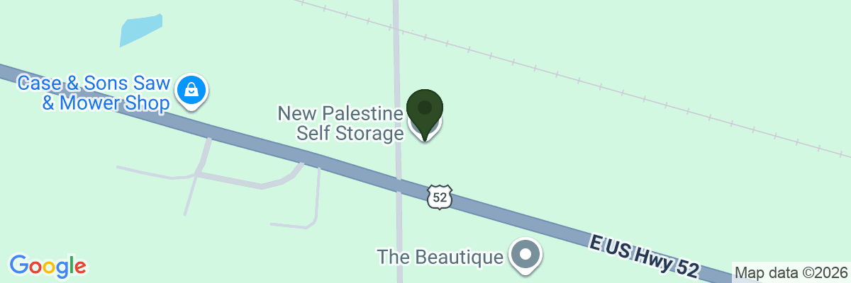 Map showing facility locations