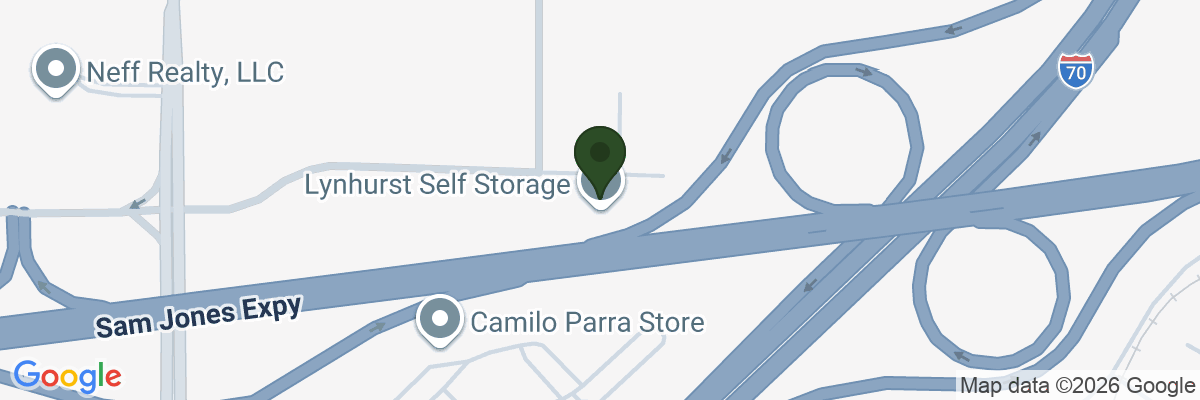 Map showing facility locations